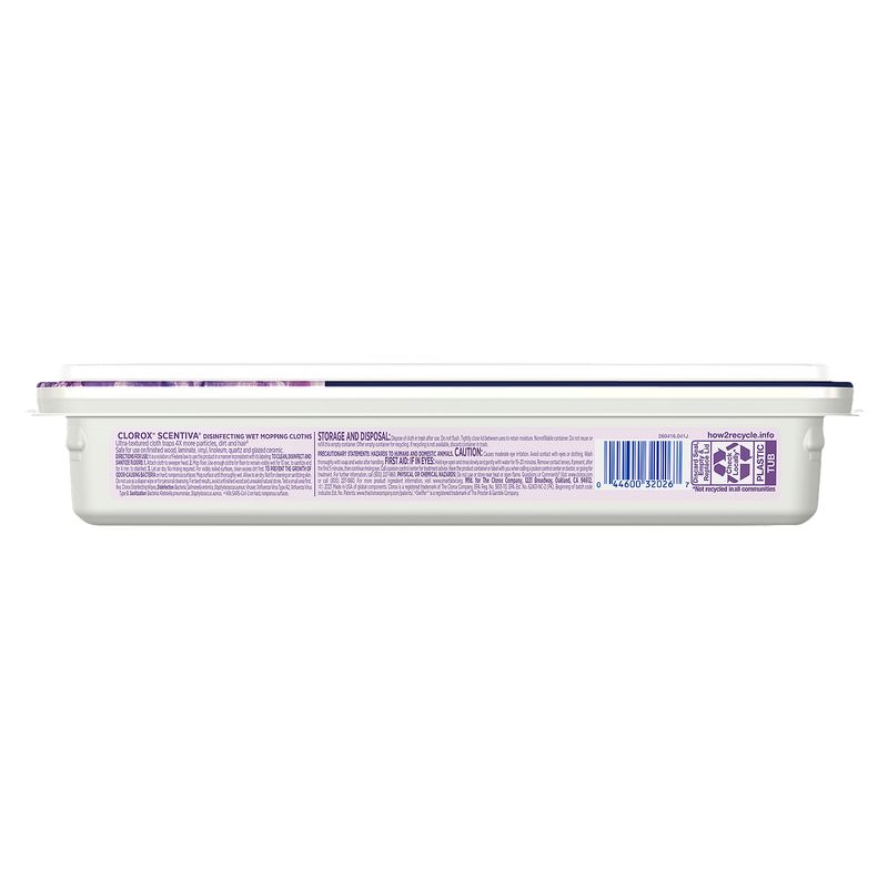 Clorox Scentiva Lavender &amp; Jasmine Disinfecting Wet Mopping Cloths, 12 count, 1 lb 5.5 oz