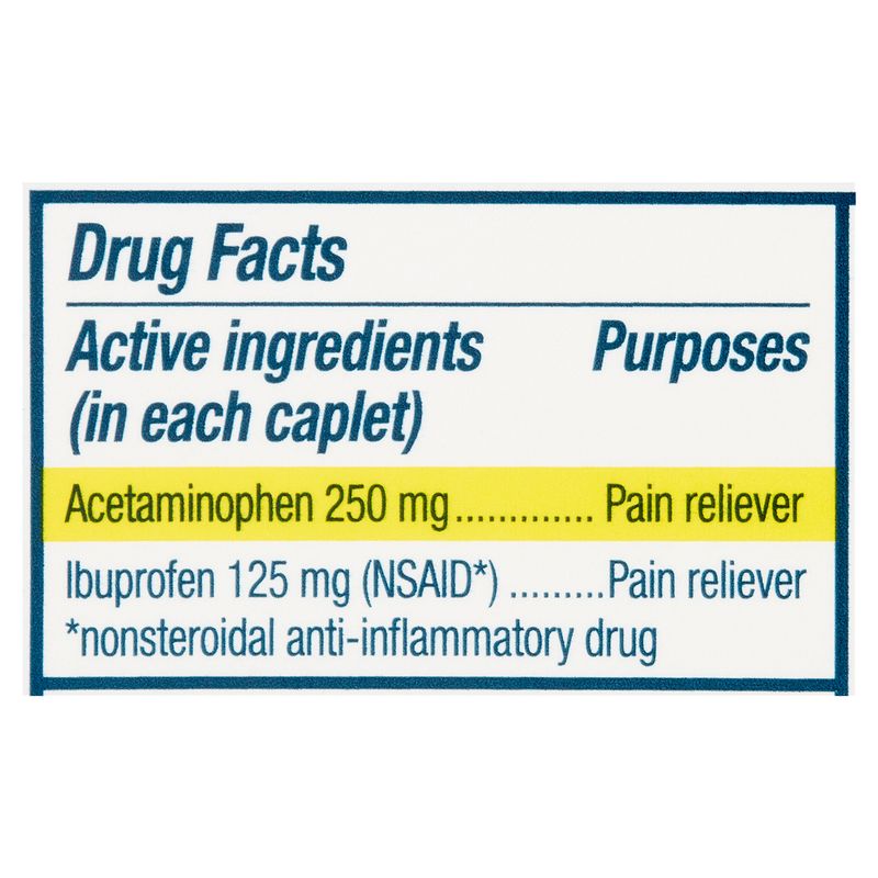 Advil Dual Action with Acetaminophen Caplets, 36 count