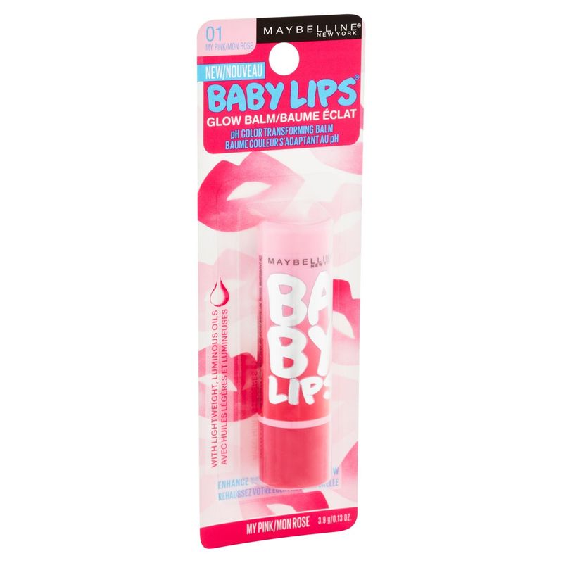Maybelline New York Baby Lips 01 My Pink Glow Balm, 0.13 oz