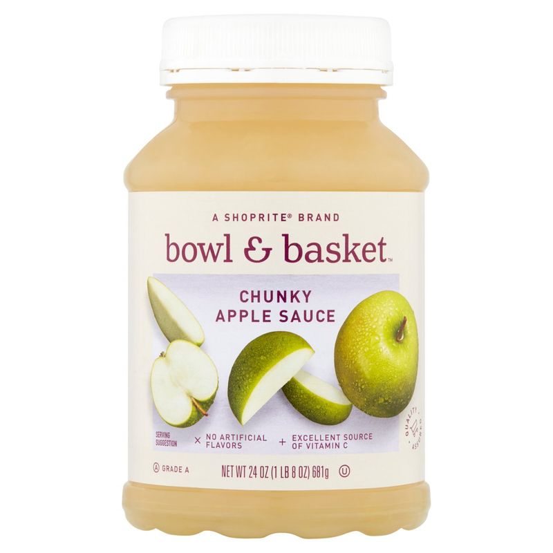 Bowl &amp; Basket Chunky Apple Sauce, 24 oz