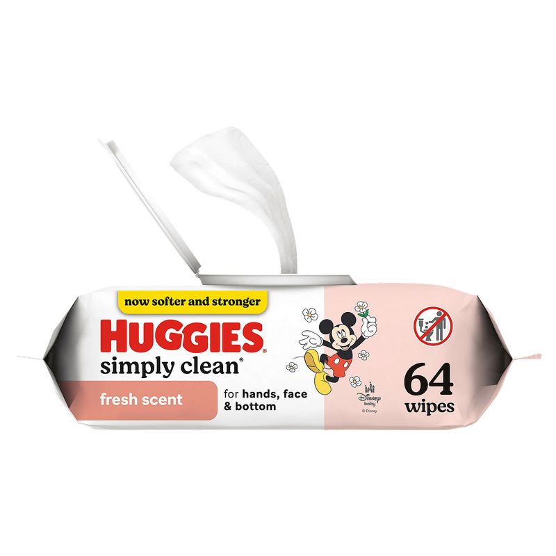 Huggies Simply Clean Fresh Scent Wipes, 64 count