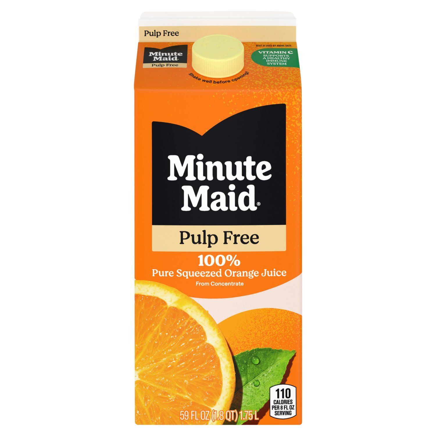 Minute Maid Pulp Free 100% Pure Squeezed Orange Juice, 59 fl oz