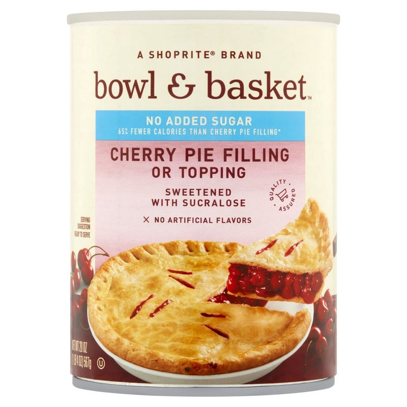 Bowl &amp; Basket No Added Sugar Cherry Pie Filling or Topping, 20 oz
