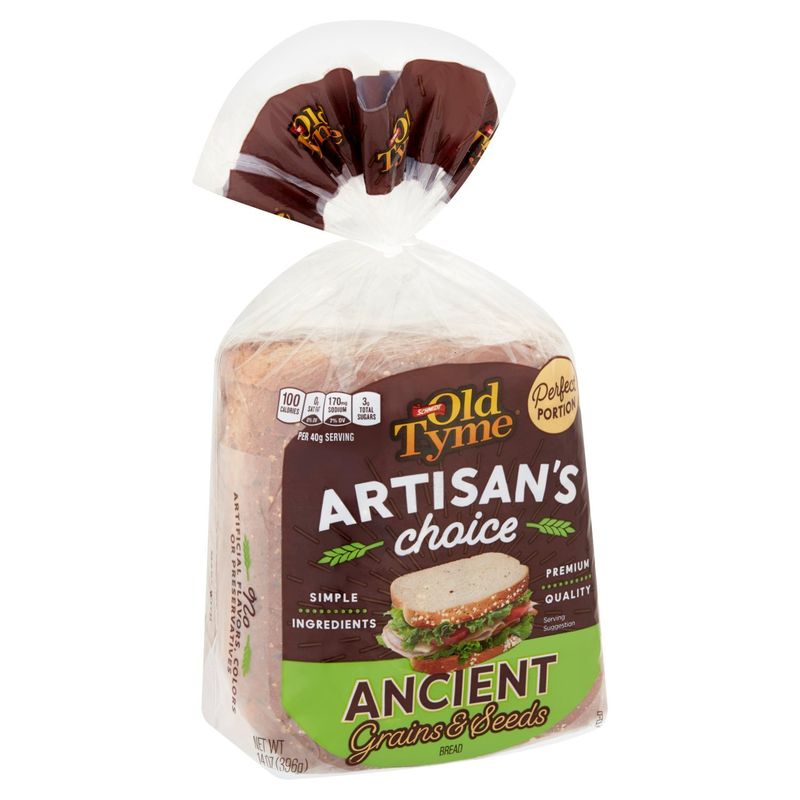 Schmidt Old Tyme Artisan's Choice Ancient Grains &amp; Seeds Bread, 14 oz