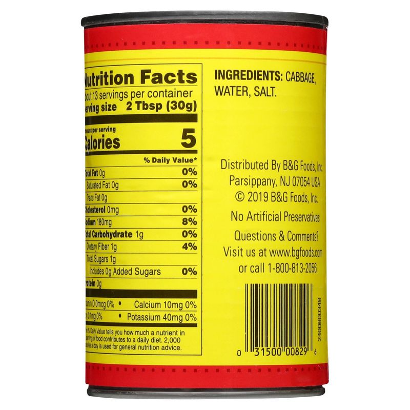 B&amp;G Sauerkraut, 14.4 oz