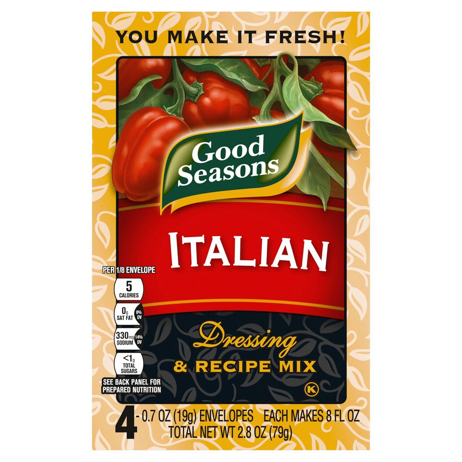 Good Seasons Italian Dressing &amp; Recipe Mix, 0.7 oz, 4 count