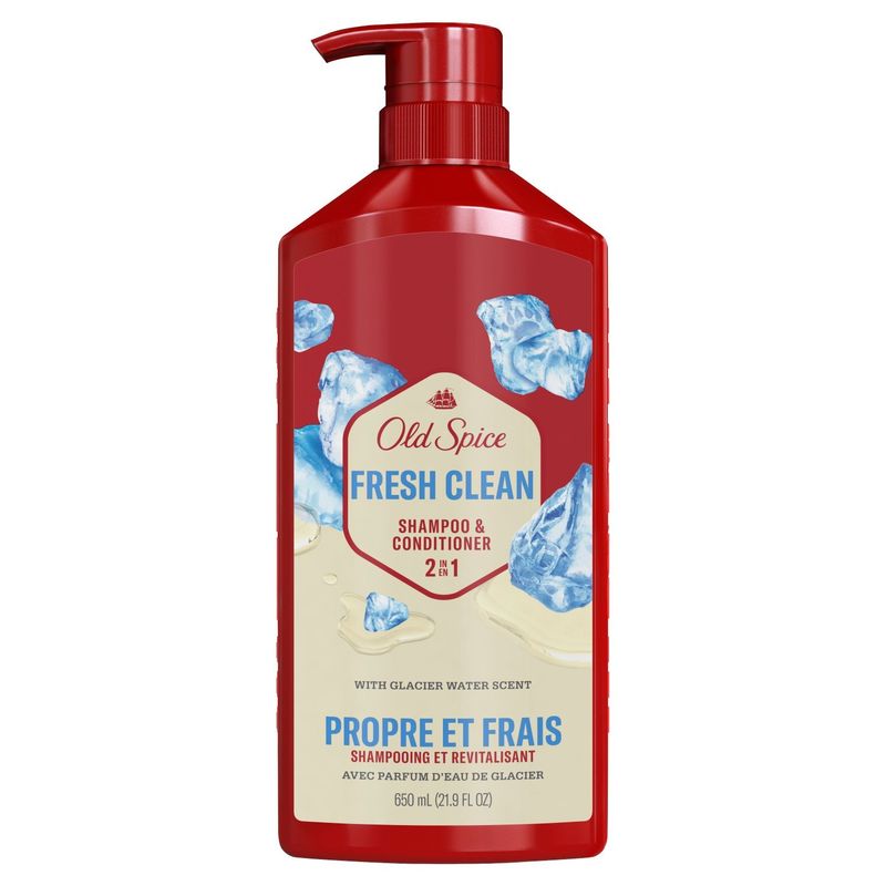 Old Spice Fresh Clean Shampoo and Conditioner 2in1 for Men, Healthier, Fuller, More Moisturized Loo