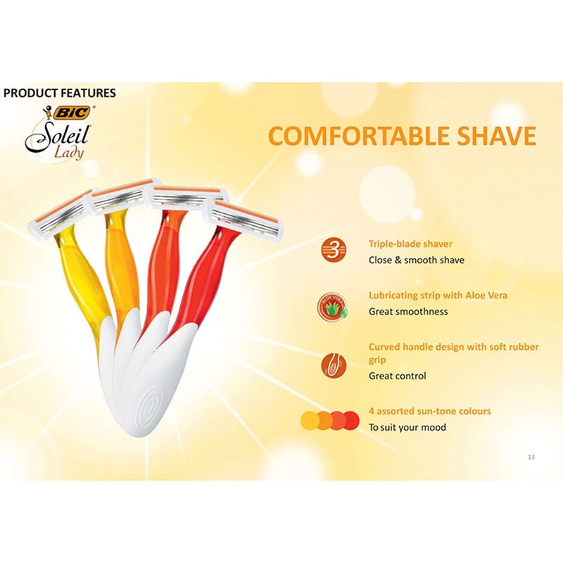BIC Soleil Smooth Razors, 4 count