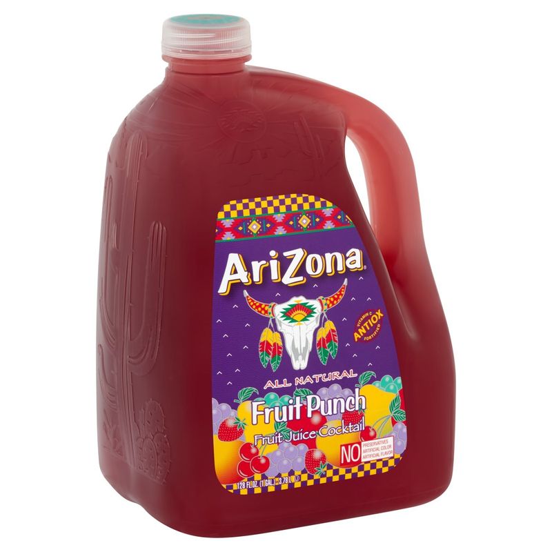 AriZona Fruit Punch Fruit Juice Cocktail, 128 fl oz