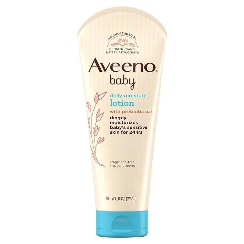 Aveeno Baby with Prebiotic Oat Daily Moisture Lotion, 8 oz