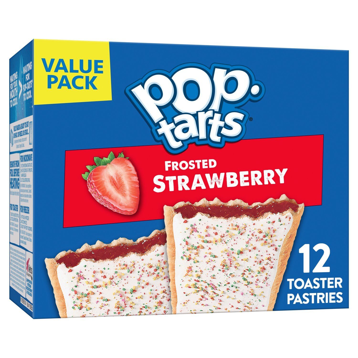 Pop-Tarts Frosted Strawberry Toaster Pastries, 12 count, 20.3 oz