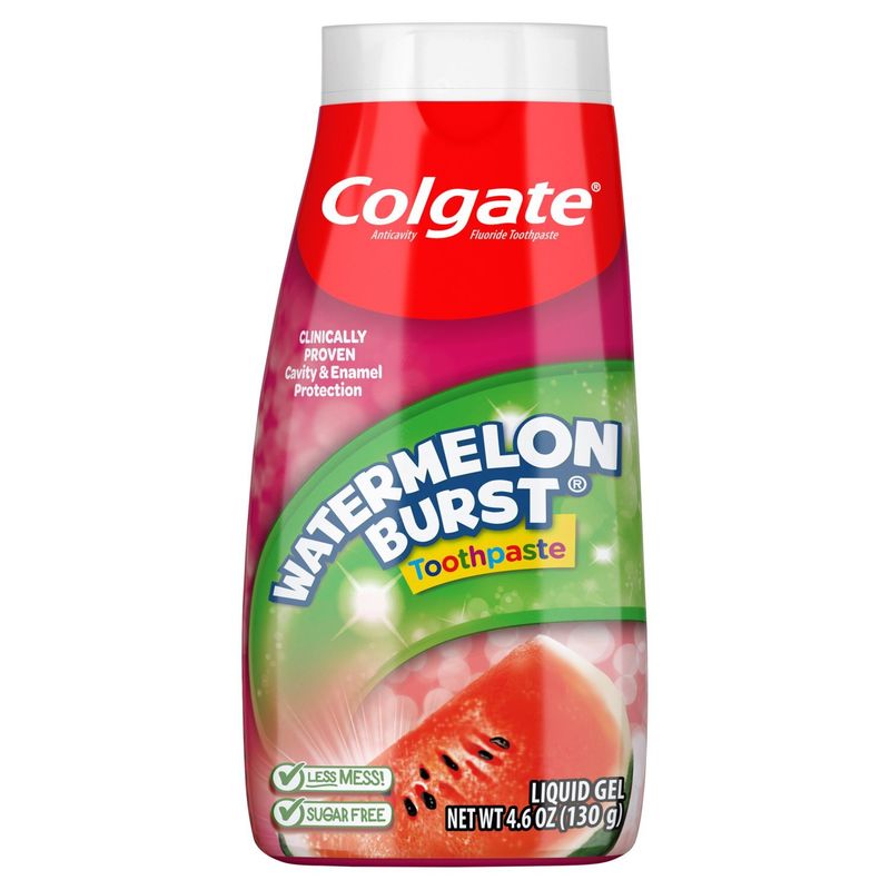 Colgate 2-in-1 Kids Toothpaste &amp; Anticavity Mouthwash, Watermelon Burst, 4.6 ounces