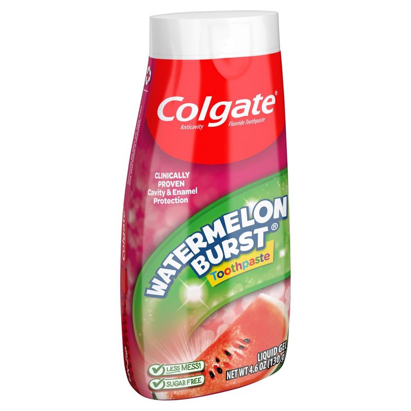 Colgate 2-in-1 Kids Toothpaste &amp; Anticavity Mouthwash, Watermelon Burst, 4.6 ounces