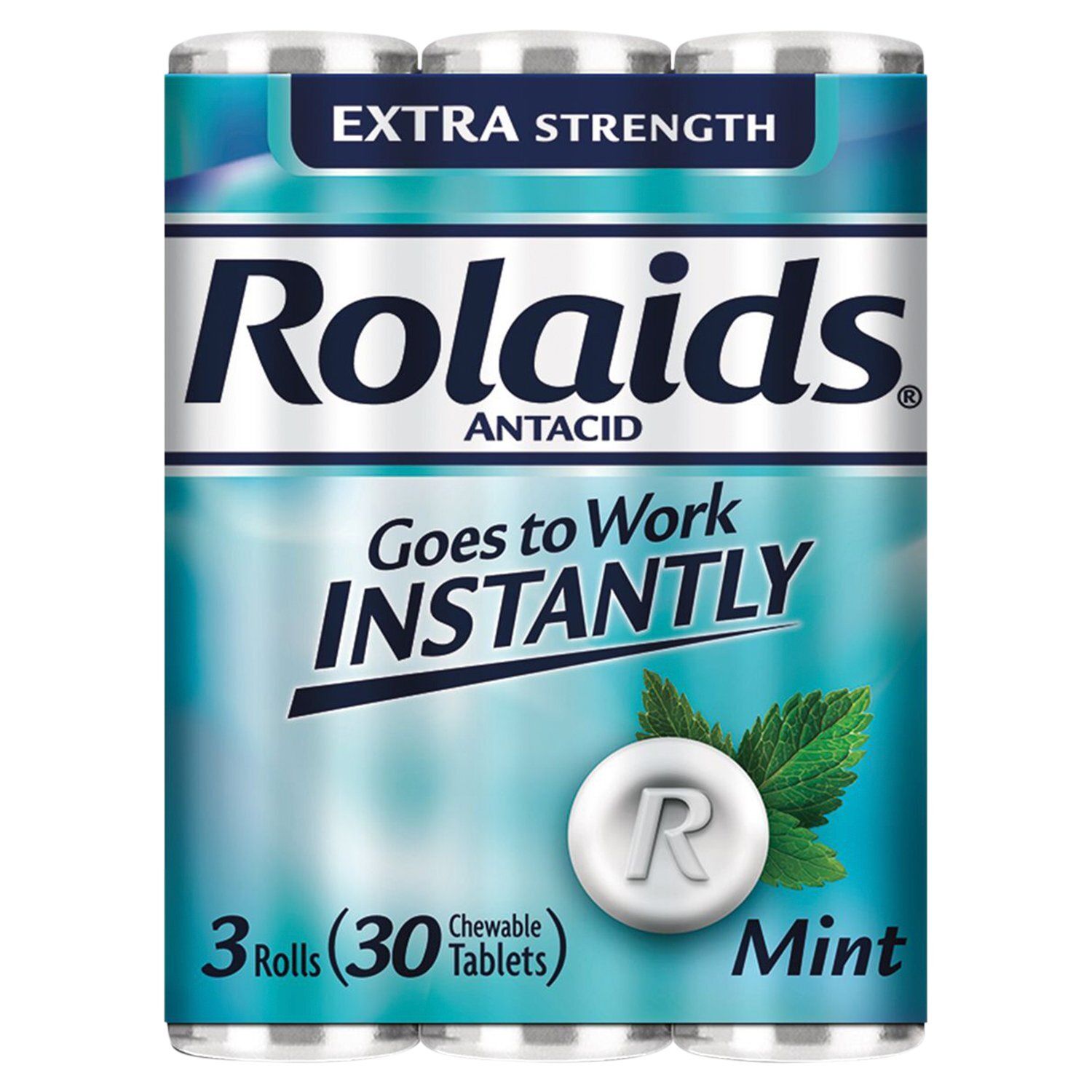 Rolaids Original Mint Flavored Heartburn Relief Tablets, 10 count, 3 packs