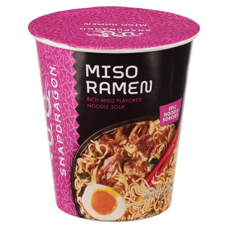 Snapdragon Rich Miso Ramen Flavored Noodle Soup, 2.2 oz