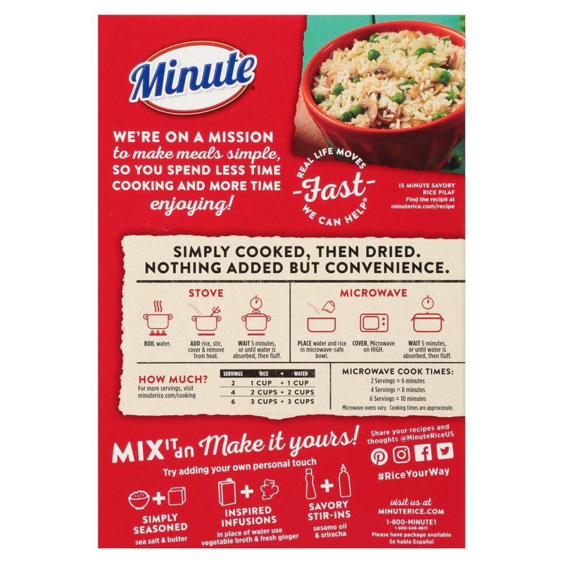 Minute Extra Fluffy Premium Rice, 14 oz