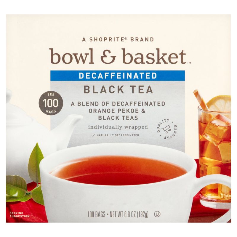 Bowl &amp; Basket Decaffeinated Black Tea Bags, 100 count, 6.8 oz