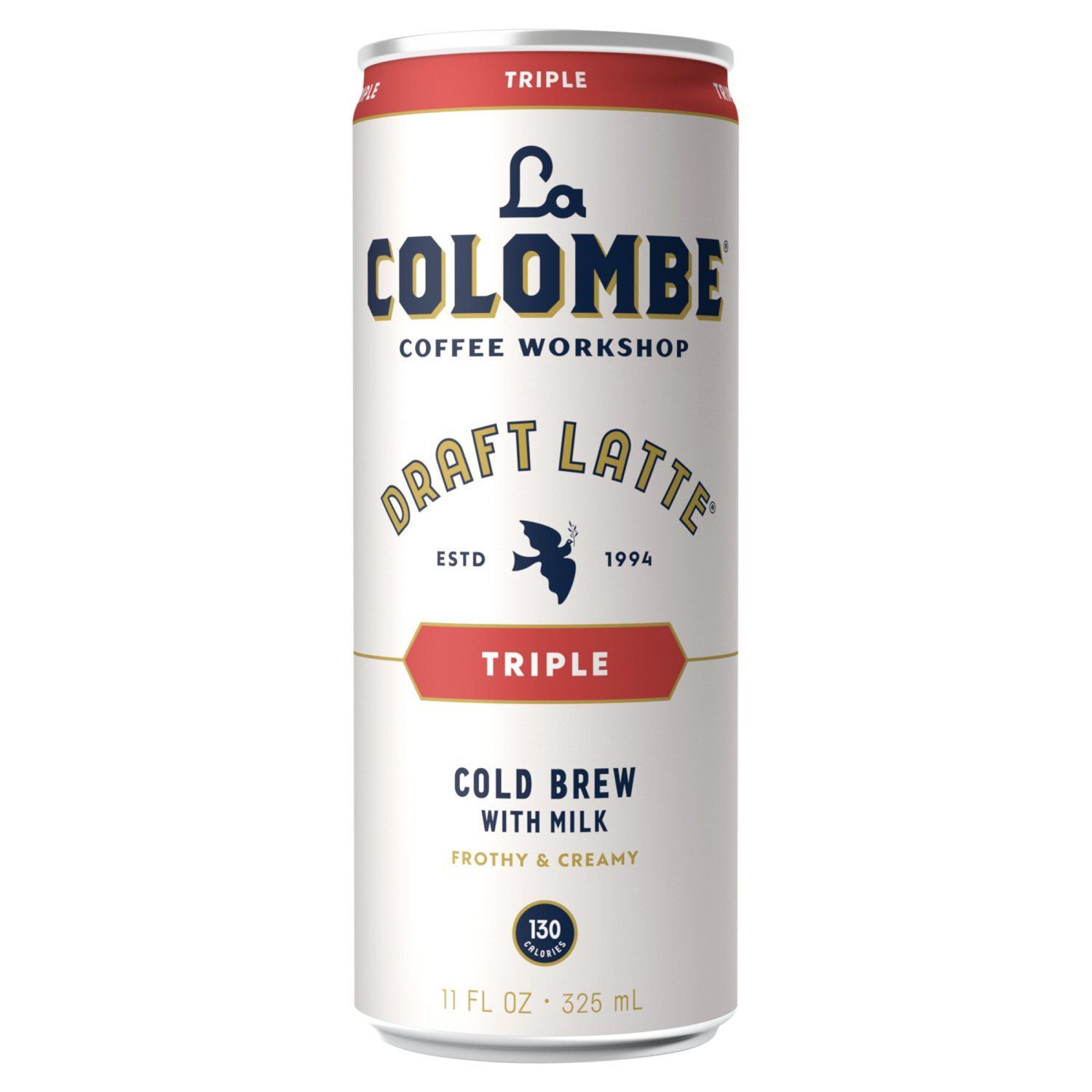 La Colombe Coffee Workshop Triple Cold Brew with Milk Frothy &amp; Creamy Draft Latte, 11 fl oz