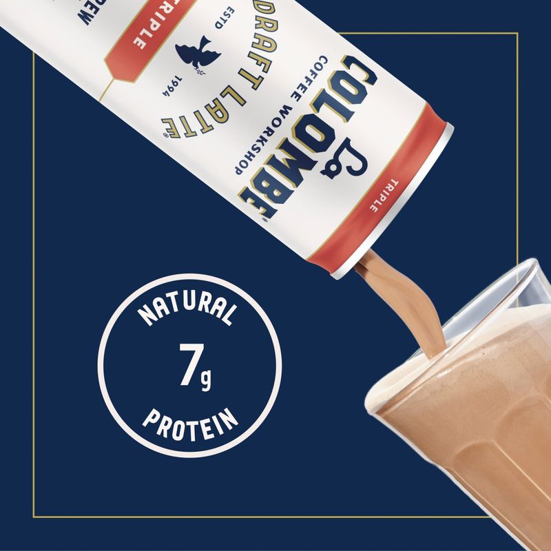 La Colombe Coffee Workshop Triple Cold Brew with Milk Frothy &amp; Creamy Draft Latte, 11 fl oz
