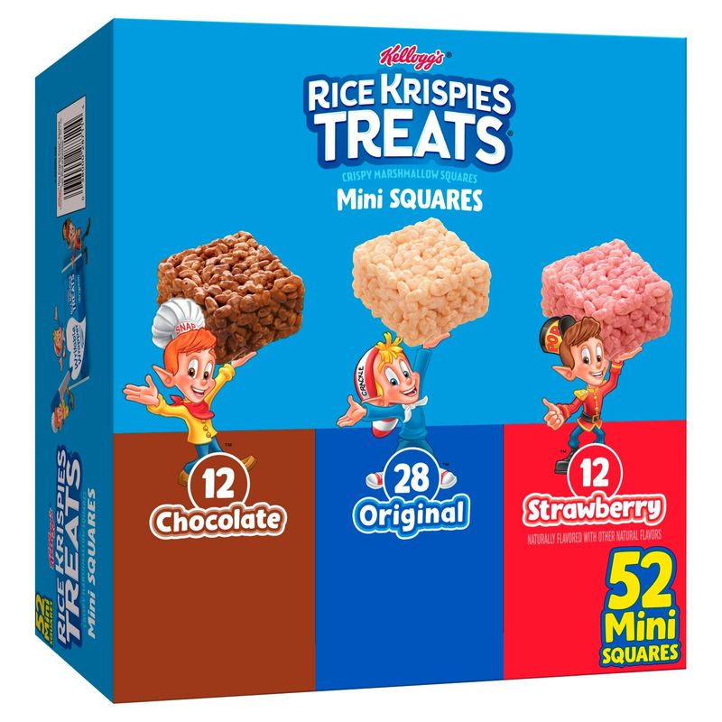 Kellogg's Rice Krispies Treats Mini Crispy Marshmallow Squares, 0.39 oz, 52 count