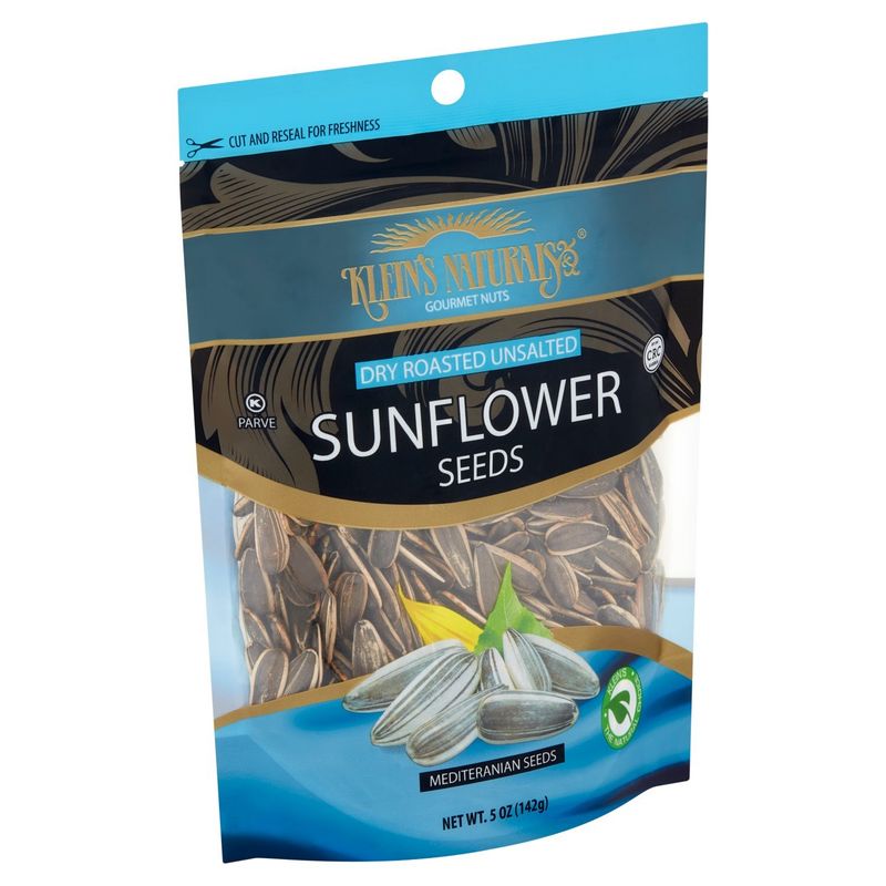 Klein's Naturals Dry Roasted Unsalted Sunflower Seeds, 5 oz