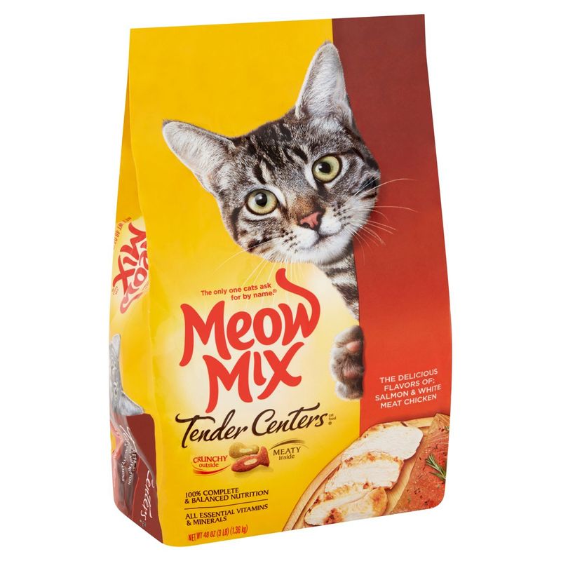 Meow Mix Tender Centers Salmon &amp; White Meat Chicken Cat Food, 48 oz
