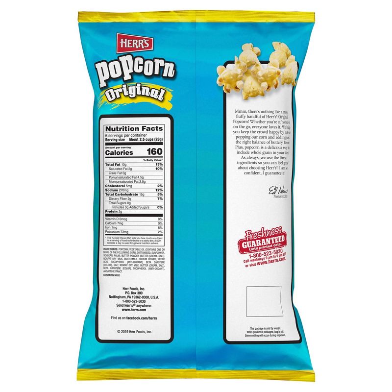 Herr's Original Popcorn, 6 oz