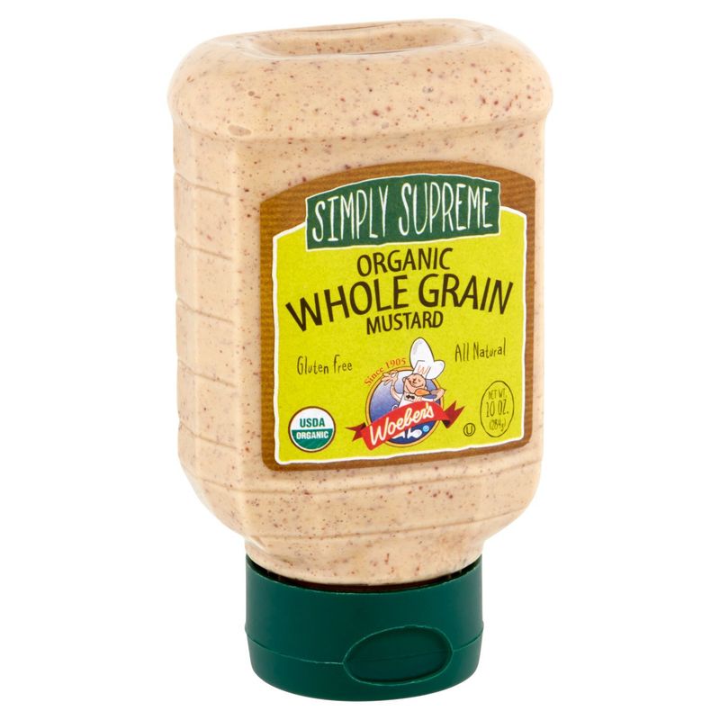 Woeber's Simply Supreme Organic Whole Grain Mustard, 10 oz