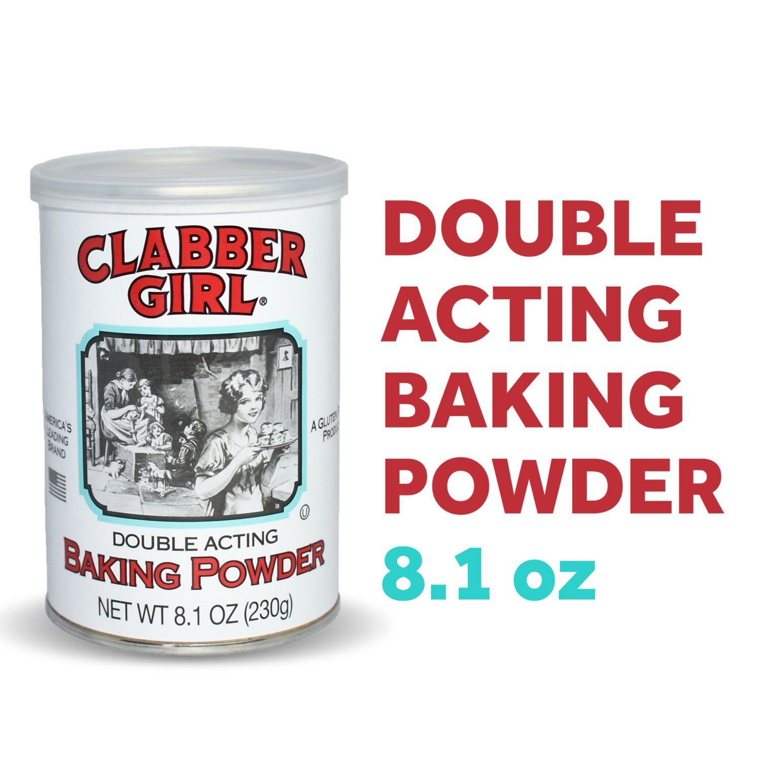 Clabber Girl Double Acting Baking Powder, 8.1 oz