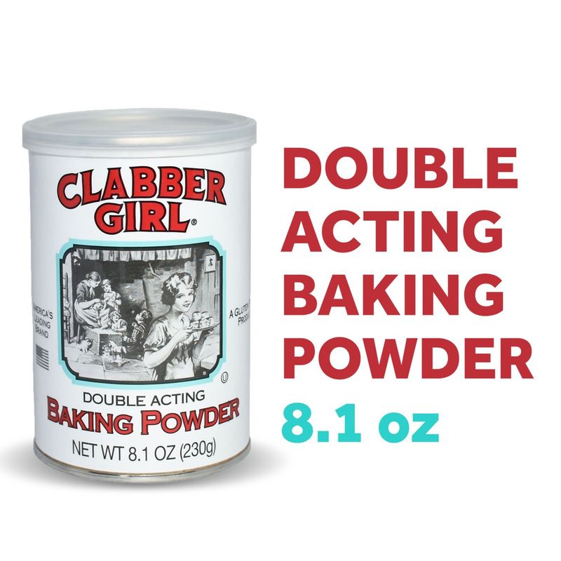 Clabber Girl Double Acting Baking Powder, 8.1 oz