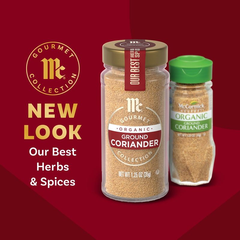 McCormick Gourmet Collection Organic Ground Coriander, 1.25 oz