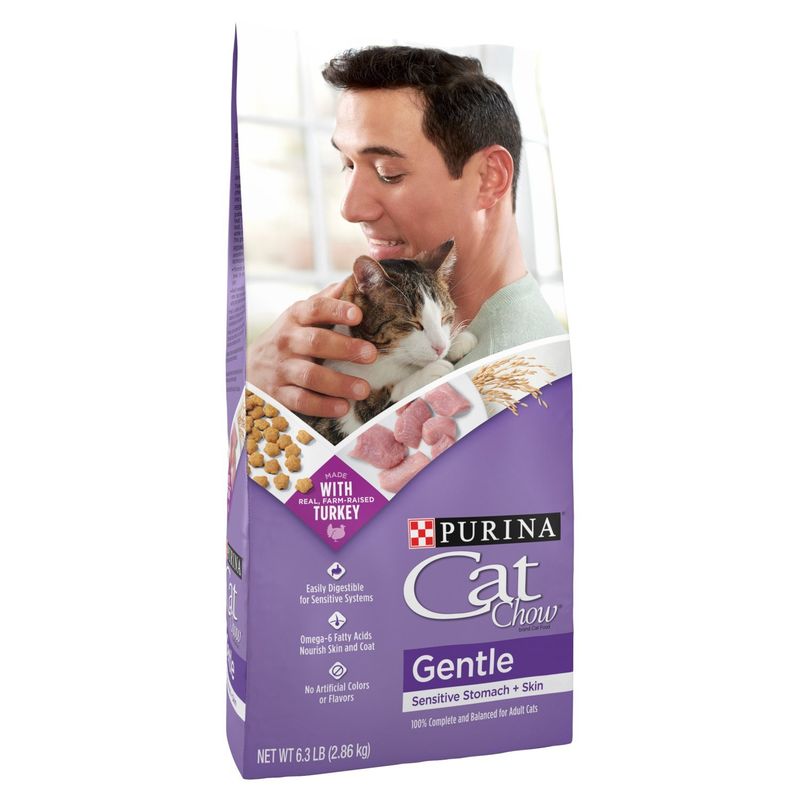 Purina Cat Chow Gentle Sensitive Stomach + Skin Cat Food, 6.3 lb