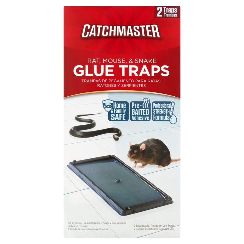 Catchmaster Rat, Mouse, &amp; Snake Glue Traps, 2 count