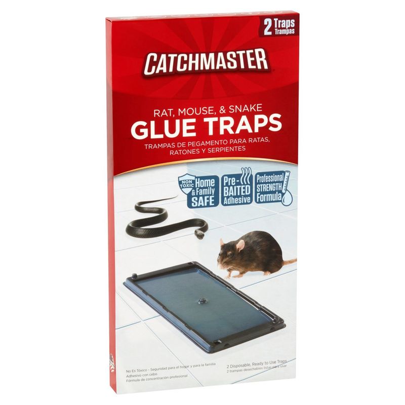 Catchmaster Rat, Mouse, &amp; Snake Glue Traps, 2 count