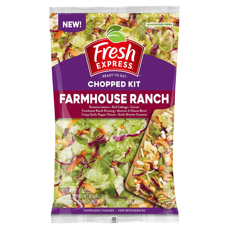 Fresh Express Farmhouse Ranch Chopped Salad Kit, 11.1 oz