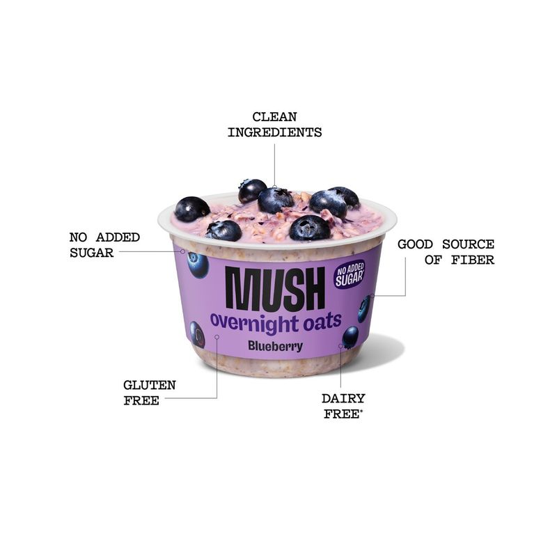 Mush Blueberry Overnight Oats, 5 oz