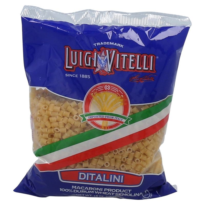 Luigi Vitelli 145 Ditalini Italian Macaroni Product, 16 oz