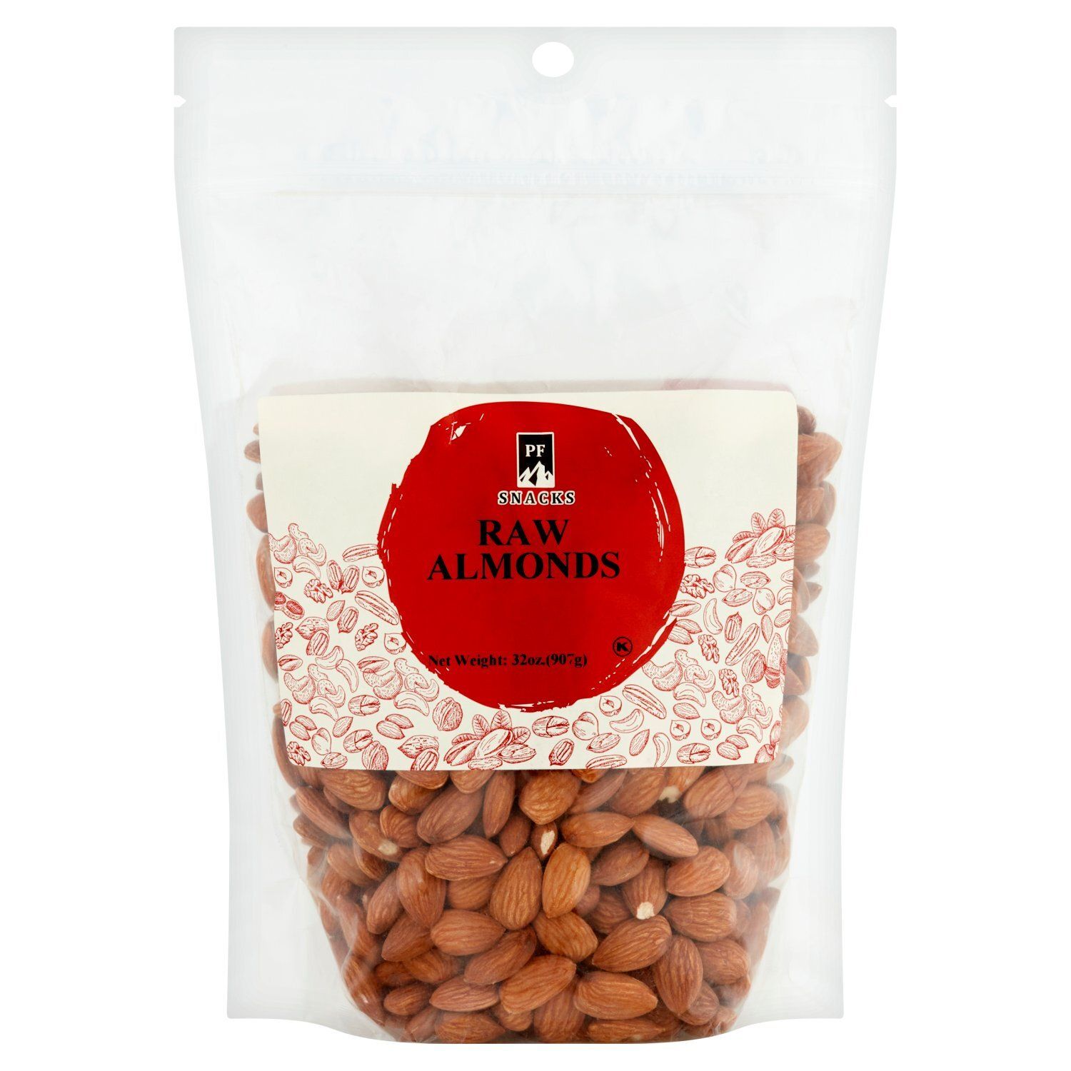 PF Snacks Raw Almonds, 32 oz