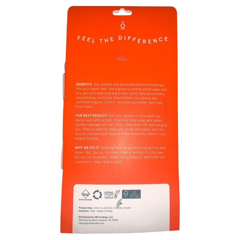 Cleanlogic Exfoliating Body Gloves