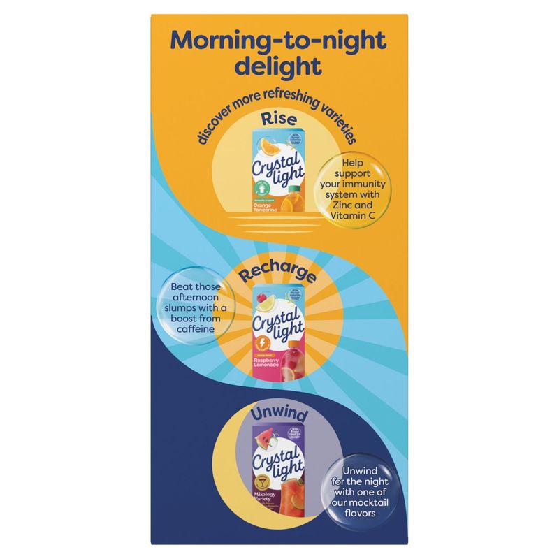 Crystal Light Blueberry Pomegranate Immunity Support Drink Mix, 0.07 oz, 10 count