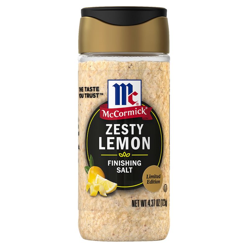 McCormick Zesty Lemon Finishing Salt Limited Edition, 4.37 oz