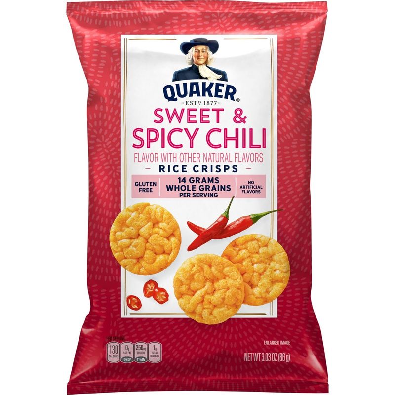 Quaker Rice Crisps Sweet &amp; Spicy Chili 3.03 Oz