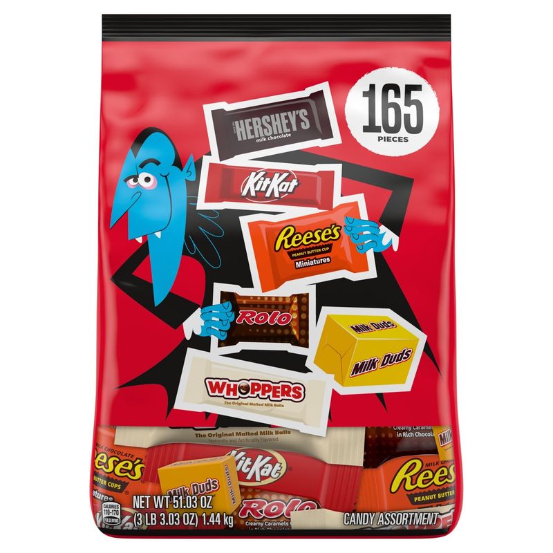 Hershey Assorted Flavored Halloween Candy Bulk Bag, 51.03 oz