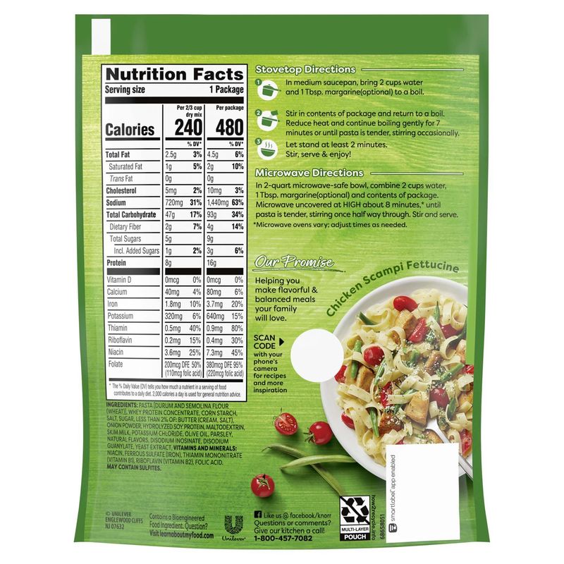 Knorr Pasta Sides Butter Fettuccine 4.5 oz