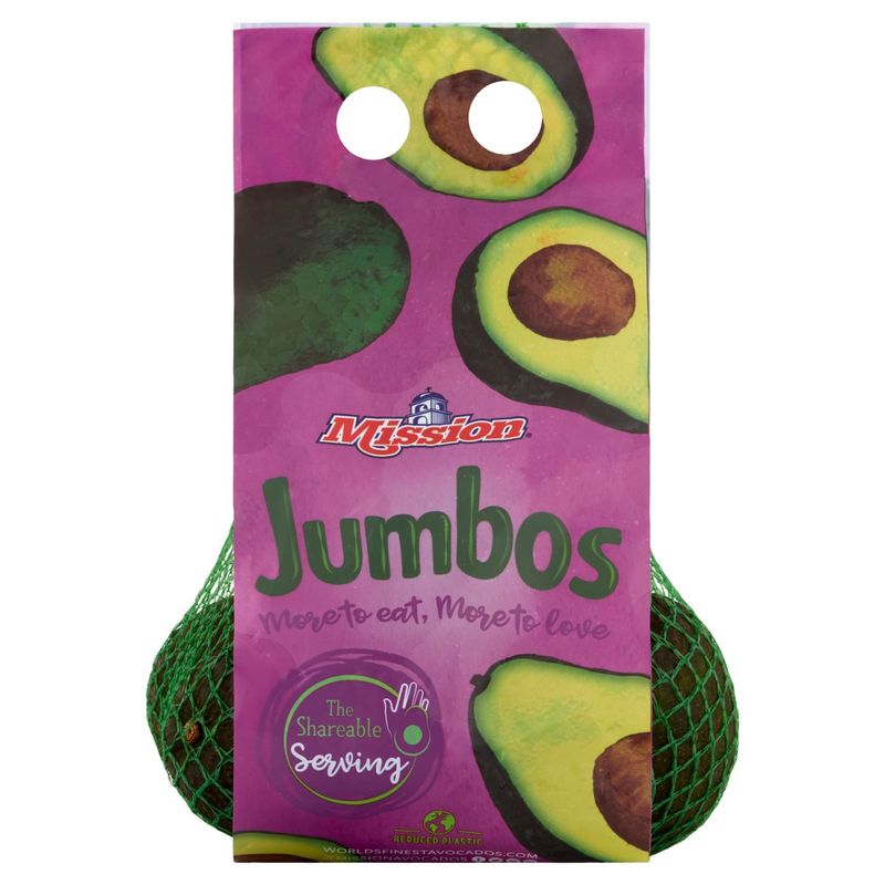 Mission Jumbos Hass Avocados, 4 ct bag