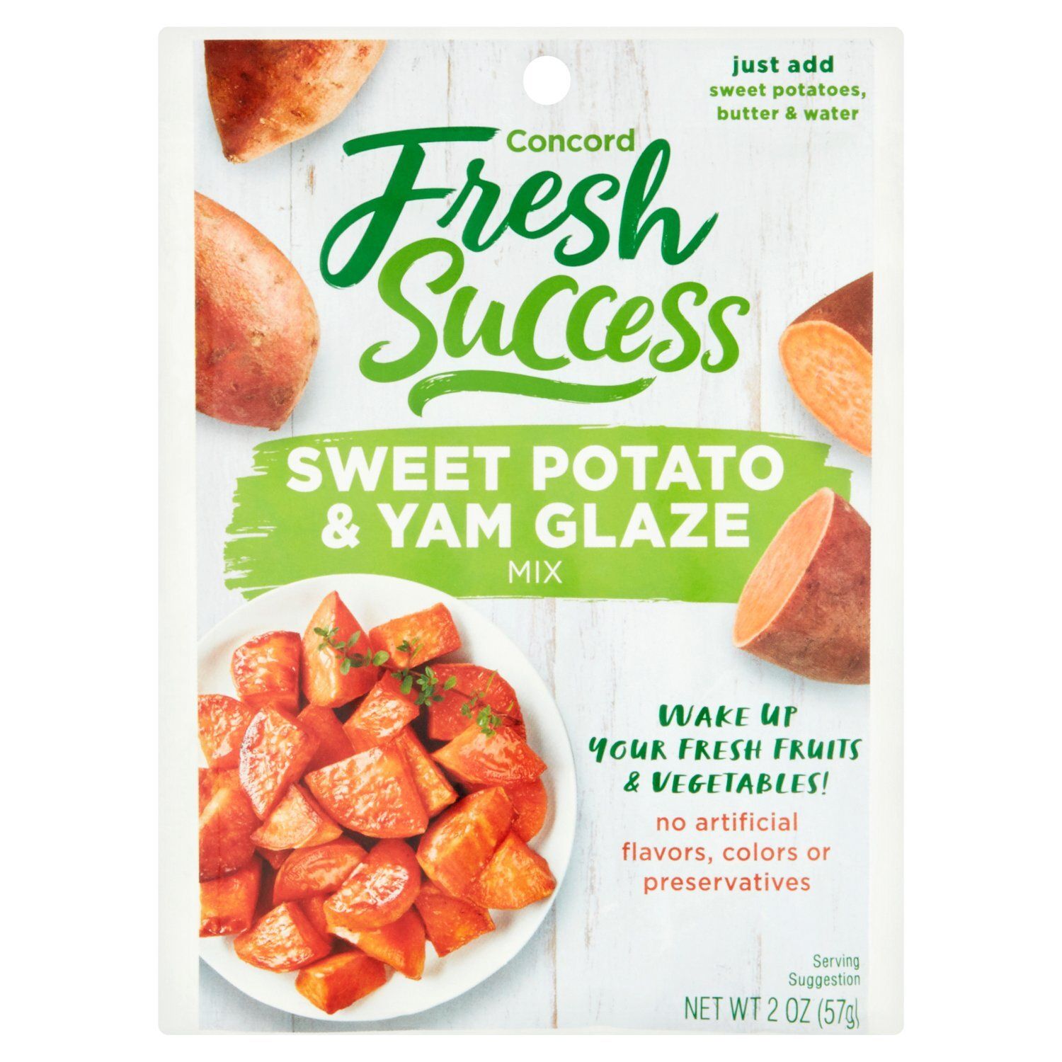 Concord Fresh Success Sweet Potato &amp; Yam Glaze Mix, 2 oz