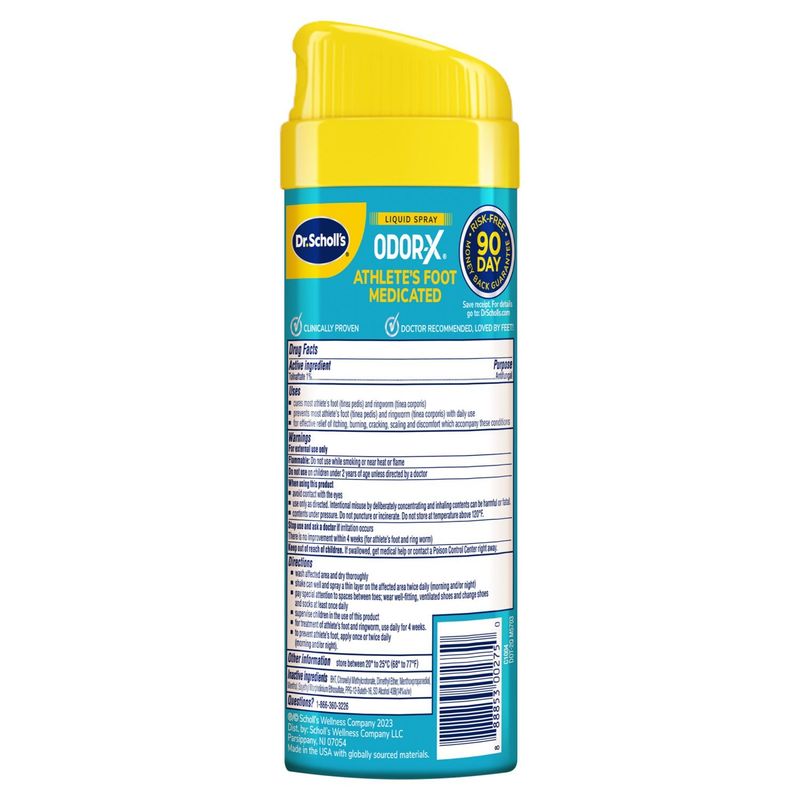 Dr. Scholl's Odor-X Athlete's Foot Medicated Liquid Spray, 5.3 oz