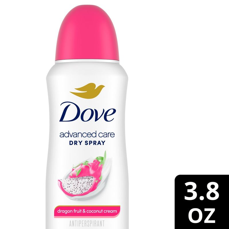 Dove Advanced Care Dragon Fruit &amp; Coconut Cream Antiperspirant Deodorant Dry Spray, 3.8 oz