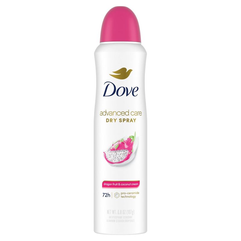 Dove Advanced Care Dragon Fruit &amp; Coconut Cream Antiperspirant Deodorant Dry Spray, 3.8 oz