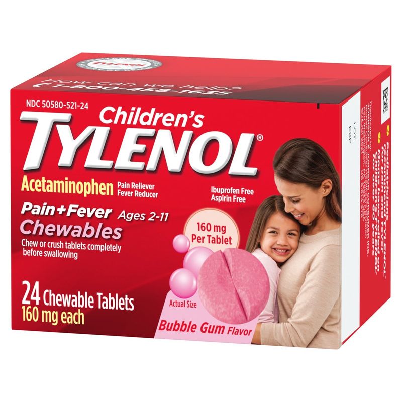 TYLENOL CHILDRENS Children's Tylenol Chewables, 24 each